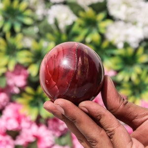 6CM Mookaite Jasper For Claiming the Troubled mind, For Manifesting Wealth , Heals the Healer , For Cleansing Divination Ball Stone Sphere