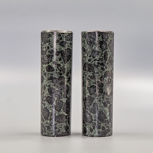 Green Feather Jasper Harmonizers (2pc Set): Energy Balancing Crystal Decor