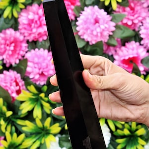 250MM Black Tourmaline Tower: Wealth & Protection Stone