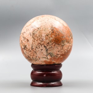 90MM Rosophia Stone Sphere Ball , For Empowerment , Heals the Healer , Mineral Sample , For Awareness , Crystal Decor , For Cleansing