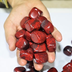 Red Jasper Tumbled Stones: Mineral Sample (500Gr)