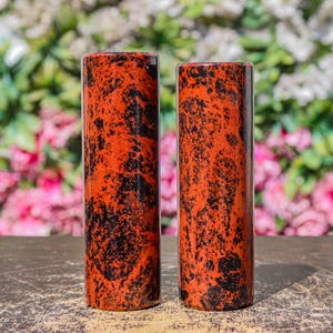 Mahogany Obsidian Harmonizers (2pc Set): 4&quot; Cleansing Stone