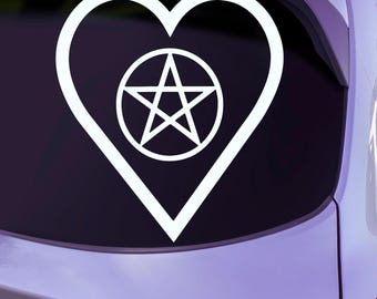 Pentagram Sticker | Pagan Stickers For Cars | Pentacle Decal | Pagan Symbols | Witchy Gifts | Witchcraft Stickers | Car Vinyl Decals