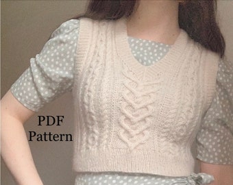 Love Vest Knitting Pattern - PDF Download