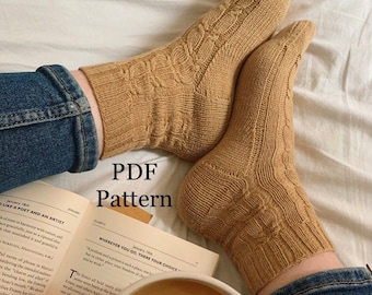 Raindrops Socks Knitting Pattern- PDF Download