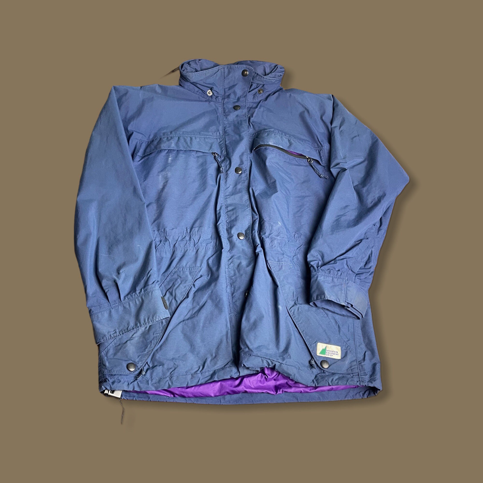 MEC Mountain Equipment Company Vintage 80s Zip Up Windbreaker Etsy