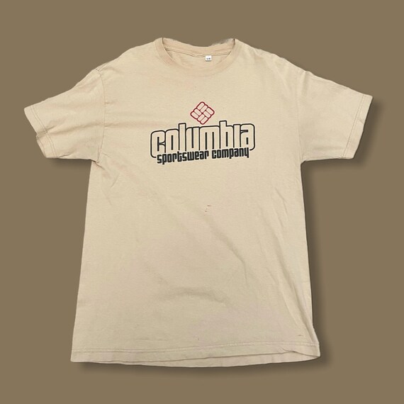 Columbia Spellout Vintage 90s T Shirt 