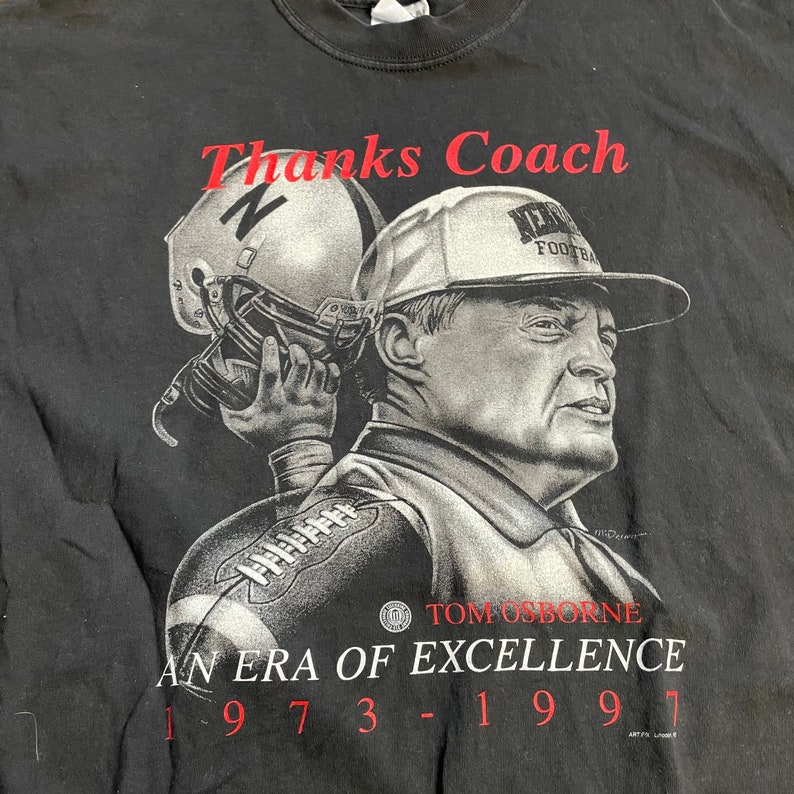 Tom Osborne An Era Of Excellence 19731997 Nebraska Corn Etsy
