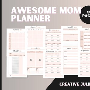 Mom Planner Printable | Mom Planner | Home Management Planner Printable ...