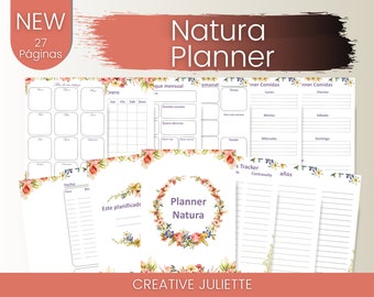 Spanish Planner | Spanish Planner | Printable Planner | Weekly Planner | Undated Planner | Monthly Planner