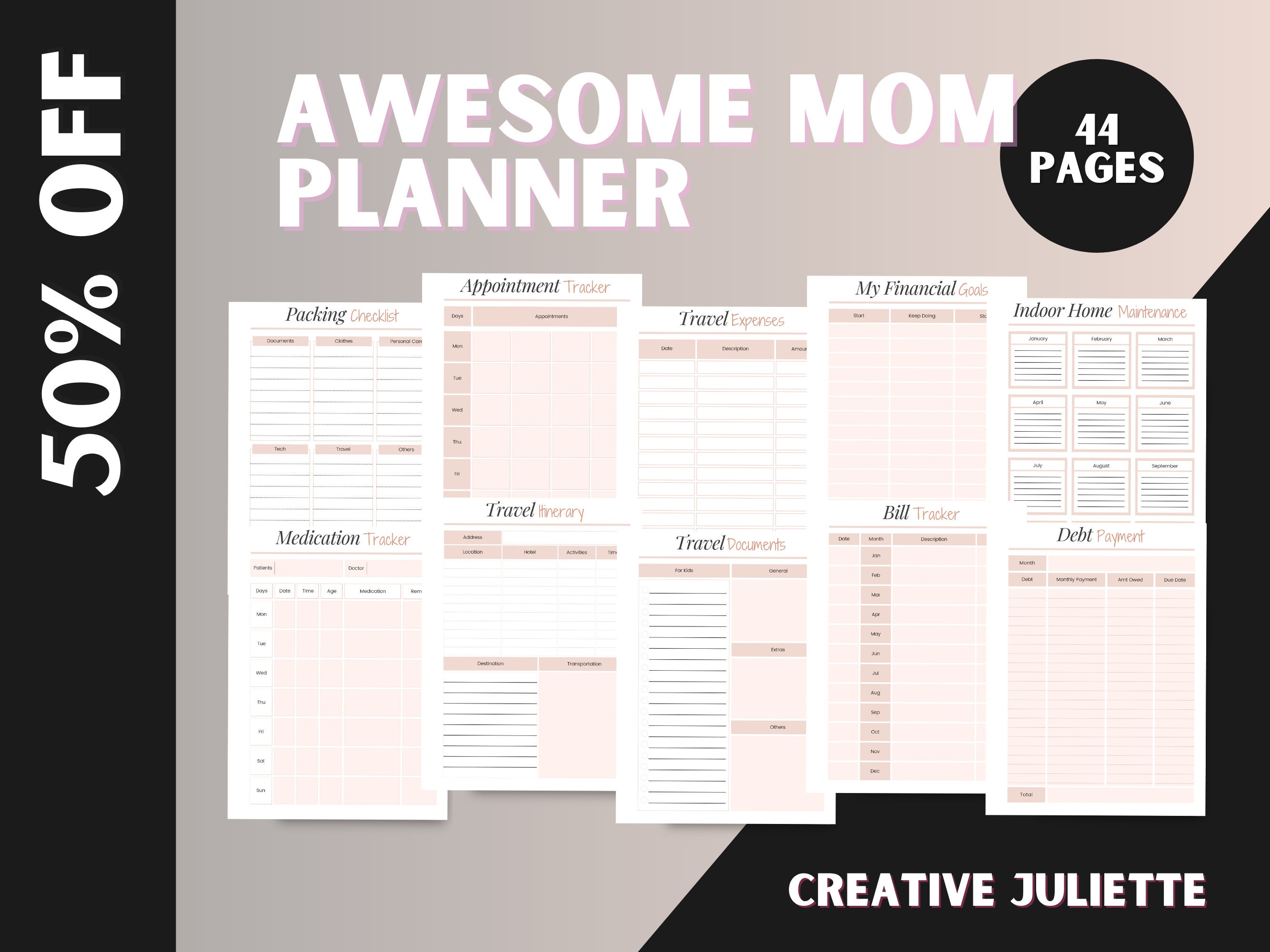 Mom Planner Printable | Mom Planner | Home Management Planner Printable ...