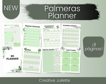 Spanish Daily Planner | Spanish Printable Planner | Weekly Planner | Undated Planner | Printable Planner