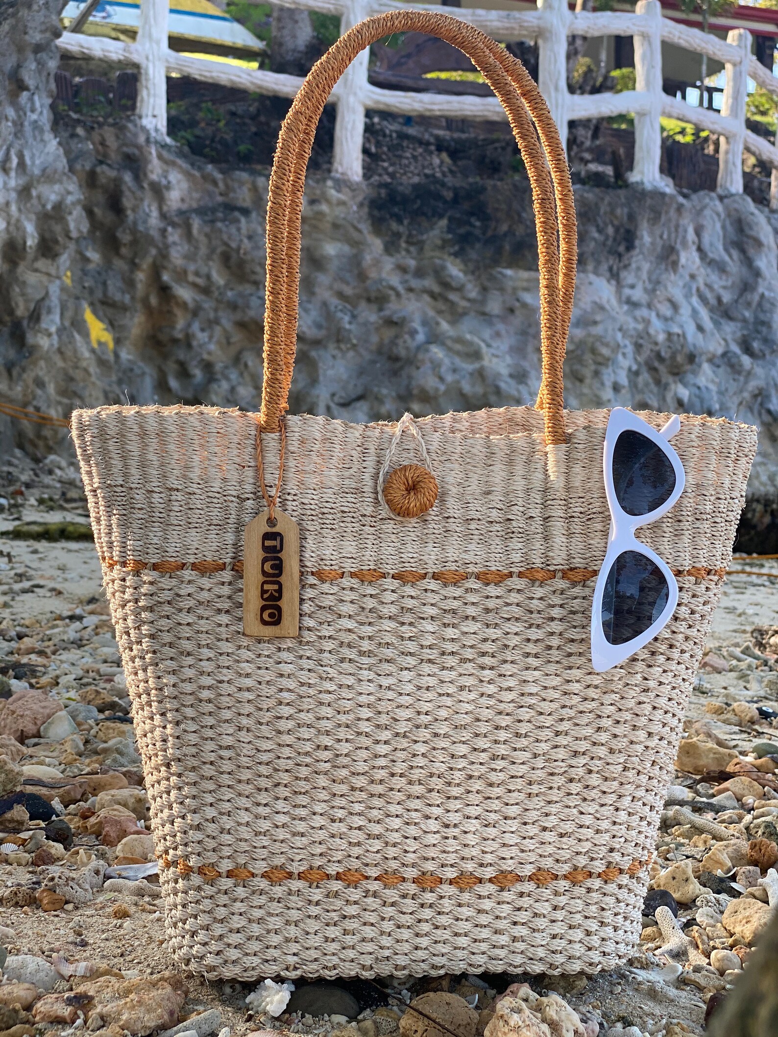 Abaca Beach Bag Etsy