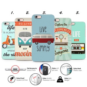 iPhonehoesje Vintage Hippie-roller siliconen telefoonhoesje past op iPhone-hoesje 16 13 6 7 8 10 11 12 13 14 15 Pro Max Mini SE-modellen