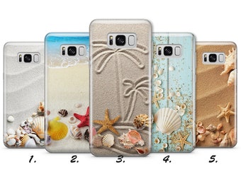 SEASHELL tropical sea ocean beach silicone phone case cover fits Samsung 20 21 22 Ultra 5G 6 7 0 9 Note Plus S J A