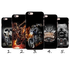 Custodia per iPhone BIKE con teschi, scheletri, fiamme, chopper, corsa, custodia in silicone per telefono, adatta per iPhone 16, 15, 14, 13, 6, 7, 8, 10, 11, 12 Pro Max, Mini SE