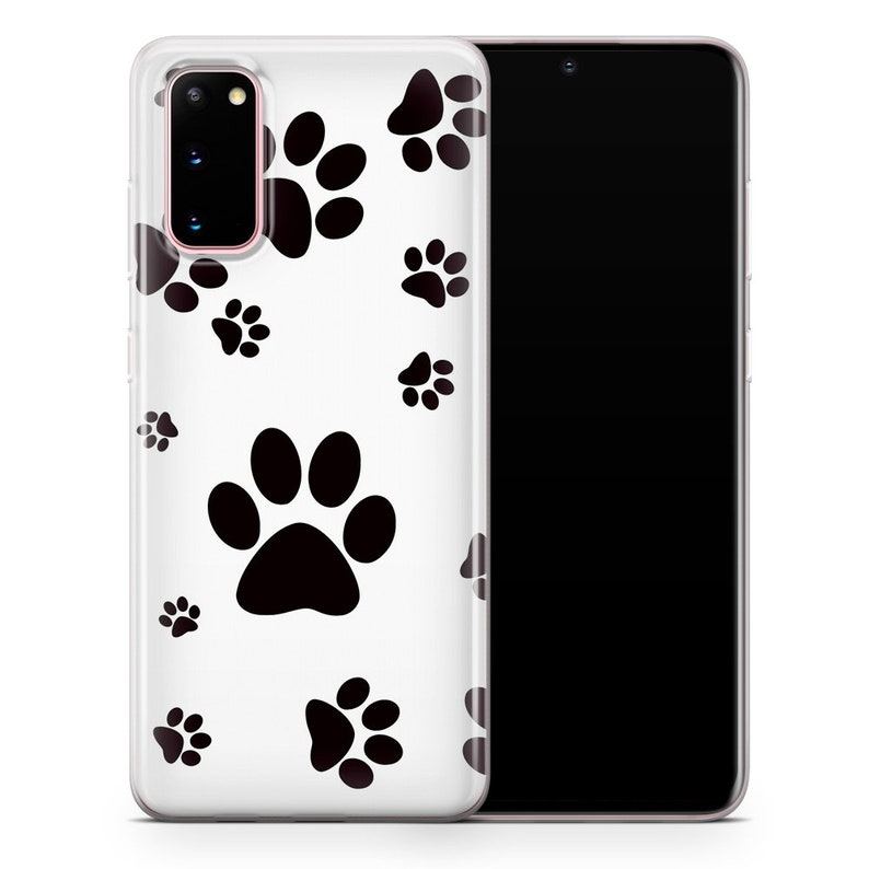 ANIMAL PAWS Dog Cat Cute Paw Print Thin Silicone Phone Case Etsy