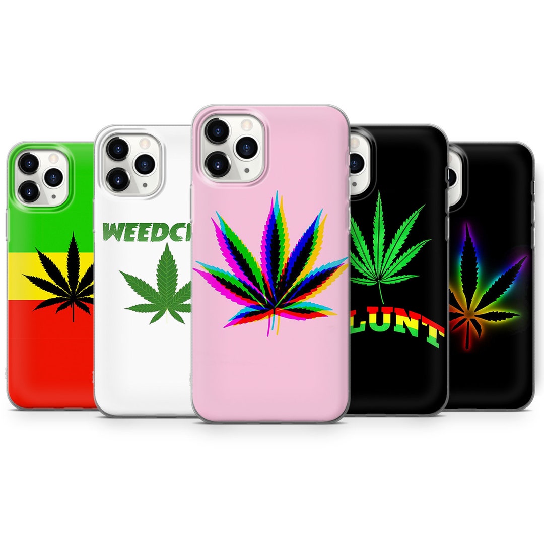 Cannabis Marijuana Phone Case Funny Weed Smoke Blunt Silicone Phone