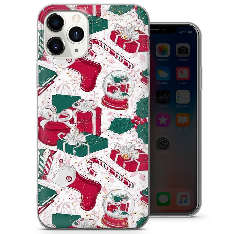 CHRISTMAS Iphone Case Gift Wrap Paper Winter Festive Thin Etsy