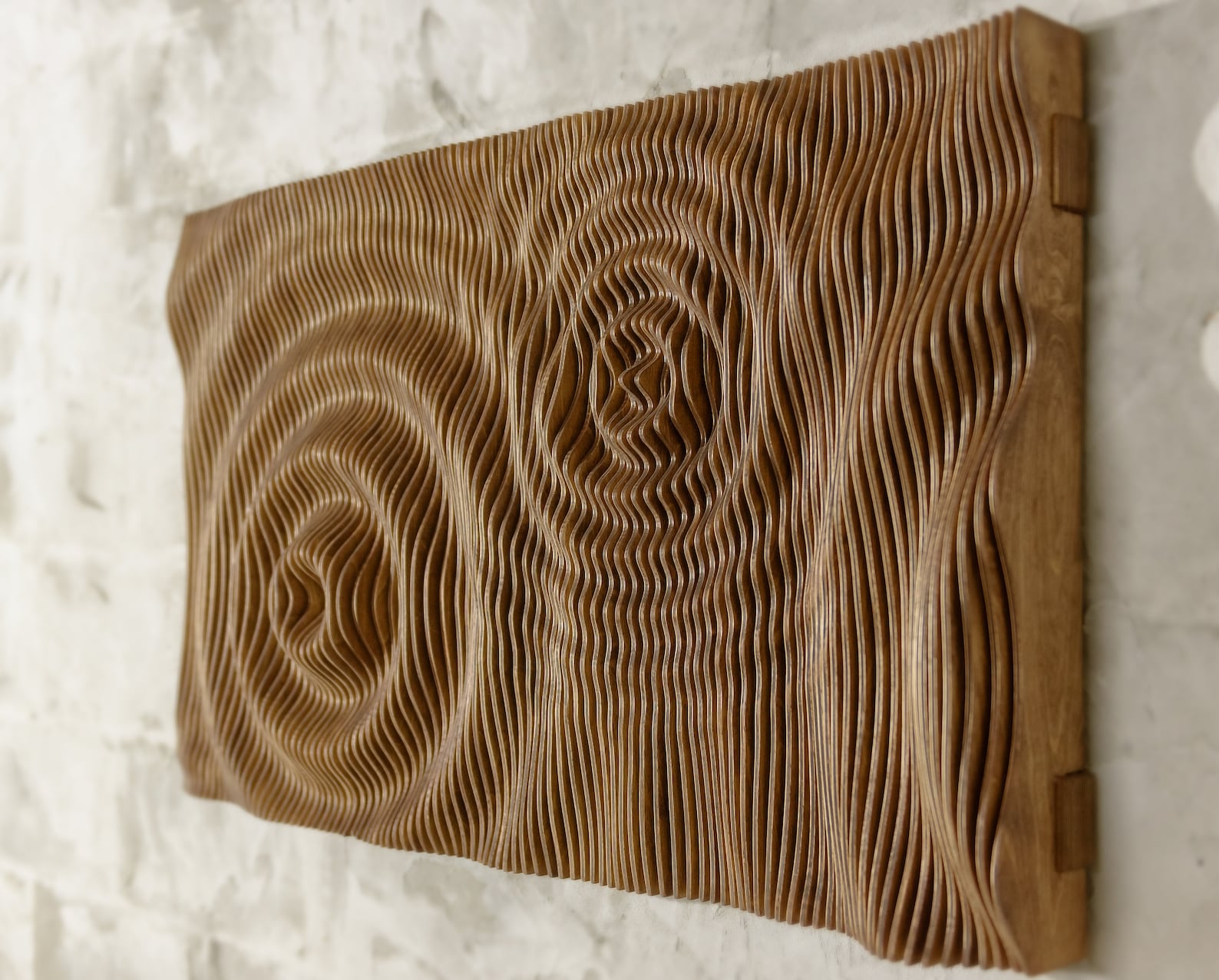 Handcrafted Parametric Wood Wall Art Etsy