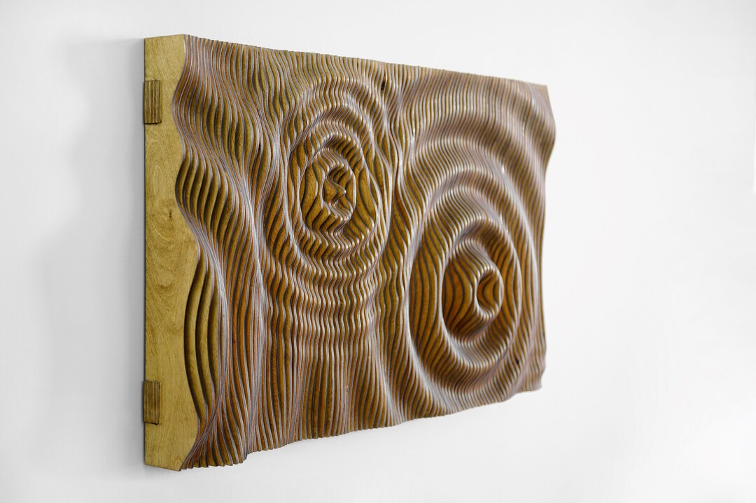 Parametric Wall Art Wood Wall Decor Parametric Design Wood Wall Art