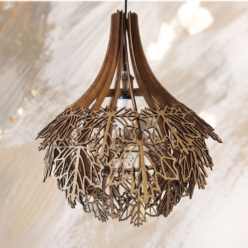 Wooden Pendant Lampshade Wood Ceiling Lamp Shade Wood Pendant Light