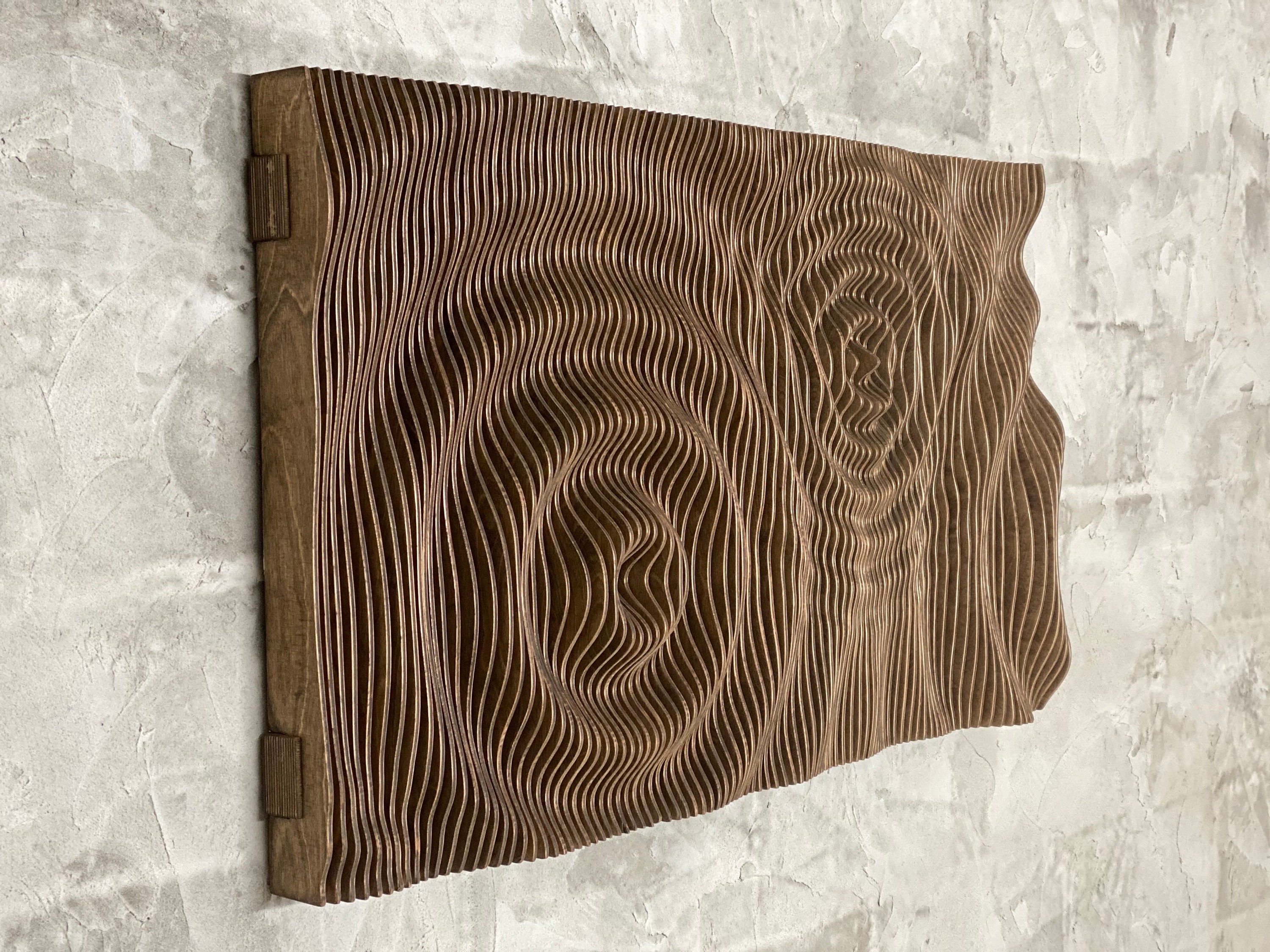 Handcrafted Parametric Wood Wall Art Etsy