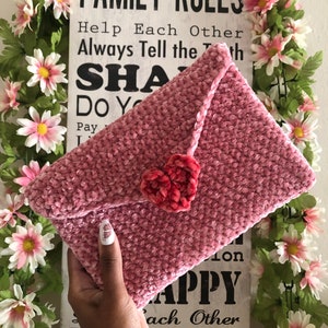 Crochet love letter book sleeve | Velvet crochet book sleeve | Love Letter | Handmade book sleeve | Crochet book cover | Crochet Book Jacket