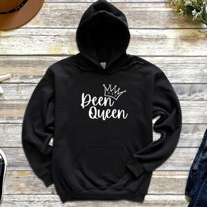 Ramadan Eid Gift | Deen Queen Hoodie - Cute Arabic Muslim Islamic - "Just Dua it" -cute Shirt - Fun Muslim Clothing