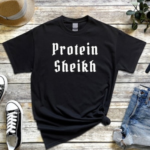 Ramadan Eid Gift | Protein Sheikh T-Shirt - Just Dua It Perfect Fitness Gym Junkie for Muslim Islamic Healthy