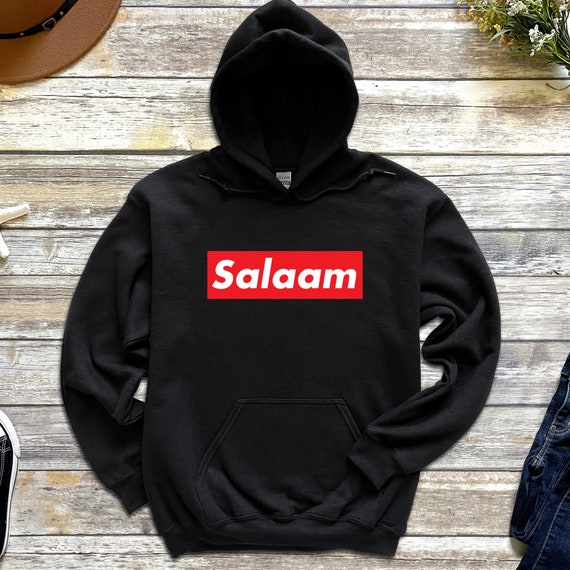 Salaam Hoodie Salam Box Logo Streetwear Hoodie Perfect for Muslim Hypebeasts Arabic Pun Clothing Trending Muslim Ramadan Eid Gift Etsy