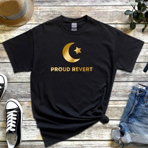 Gold Proud Revert T-Shirt - Ramadan Eid Gift