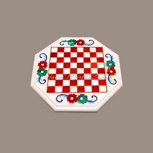12&quot;x12&quot; Inches Marble Chess ! Marble Chess Set ! Chess ! Inlay Chess Board ! Designer Chess ! Handmade Chess ! Stone Chess ! Gifts