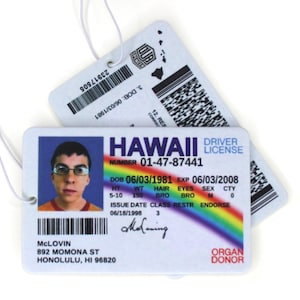 Dub Spencer Scents Mc Lovin ID Geurboom Fake ID Rijbewijs Auto Luchtverfrisser