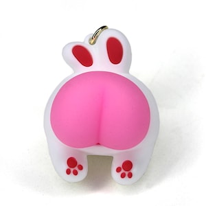 Schattige dieren squishy kont sleutelhanger kont anti-stress cadeau knijp konijn, kat, tijger, varken voor verjaardagsfeestje gag