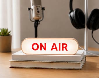 On air sign lamp, On air lightbox, Podcast sign, Streaming stuff