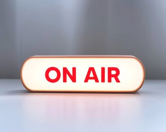 On air sign lamp, On air lightbox, Podcast sign, Streaming stuff