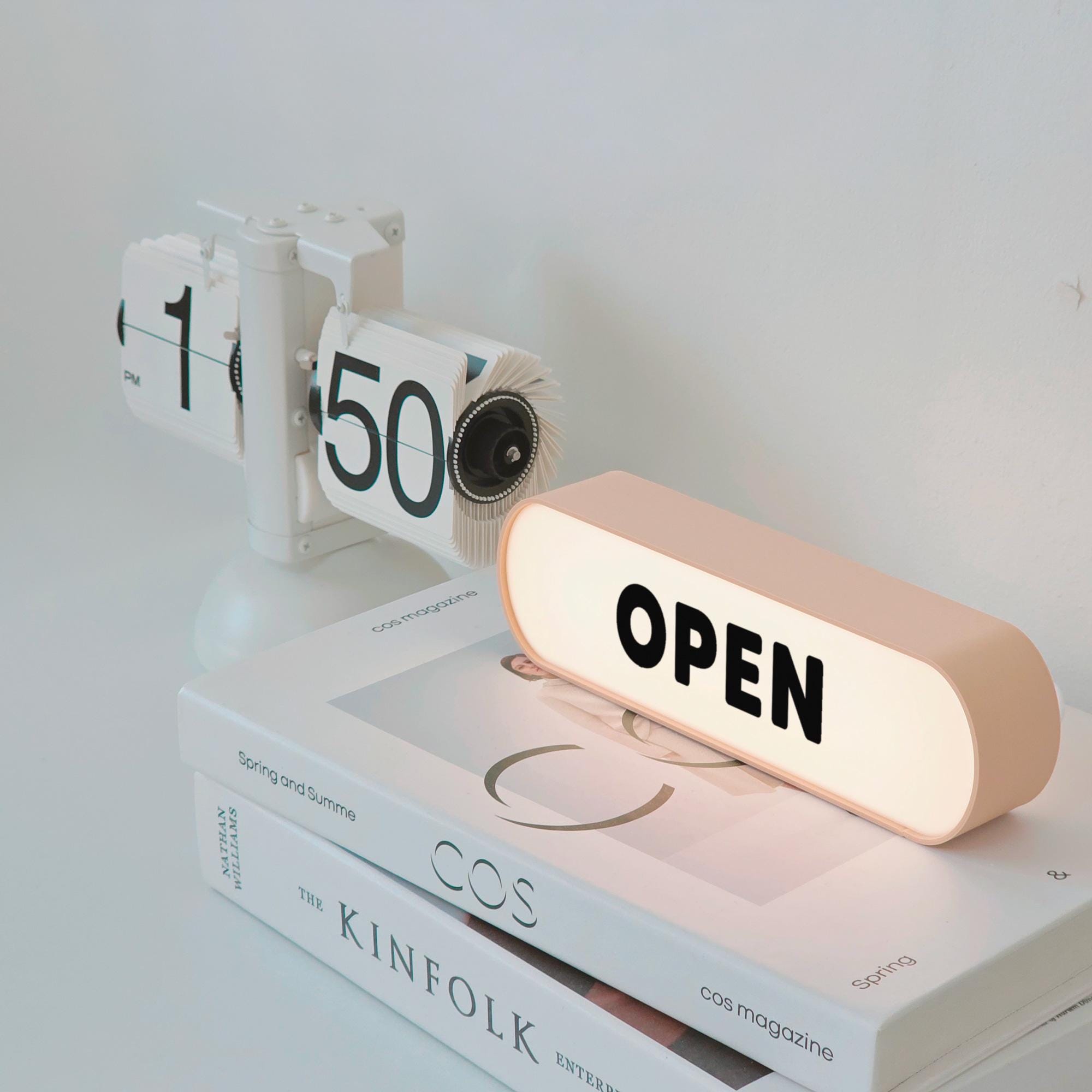 Open Sign Lightbox: LED Entrance Desk Lamp - Etsy
