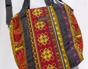 Shoulder Bag/Gift for Her/Unisex Bag/Travel Bag/African Fabric Bag/Ankara Bag/Wedding Gift