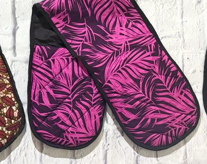 Double Oven Mitts/African Print Oven Mitts/Ankara Oven Mitts/Oven Mitts/Kitchen Gifts