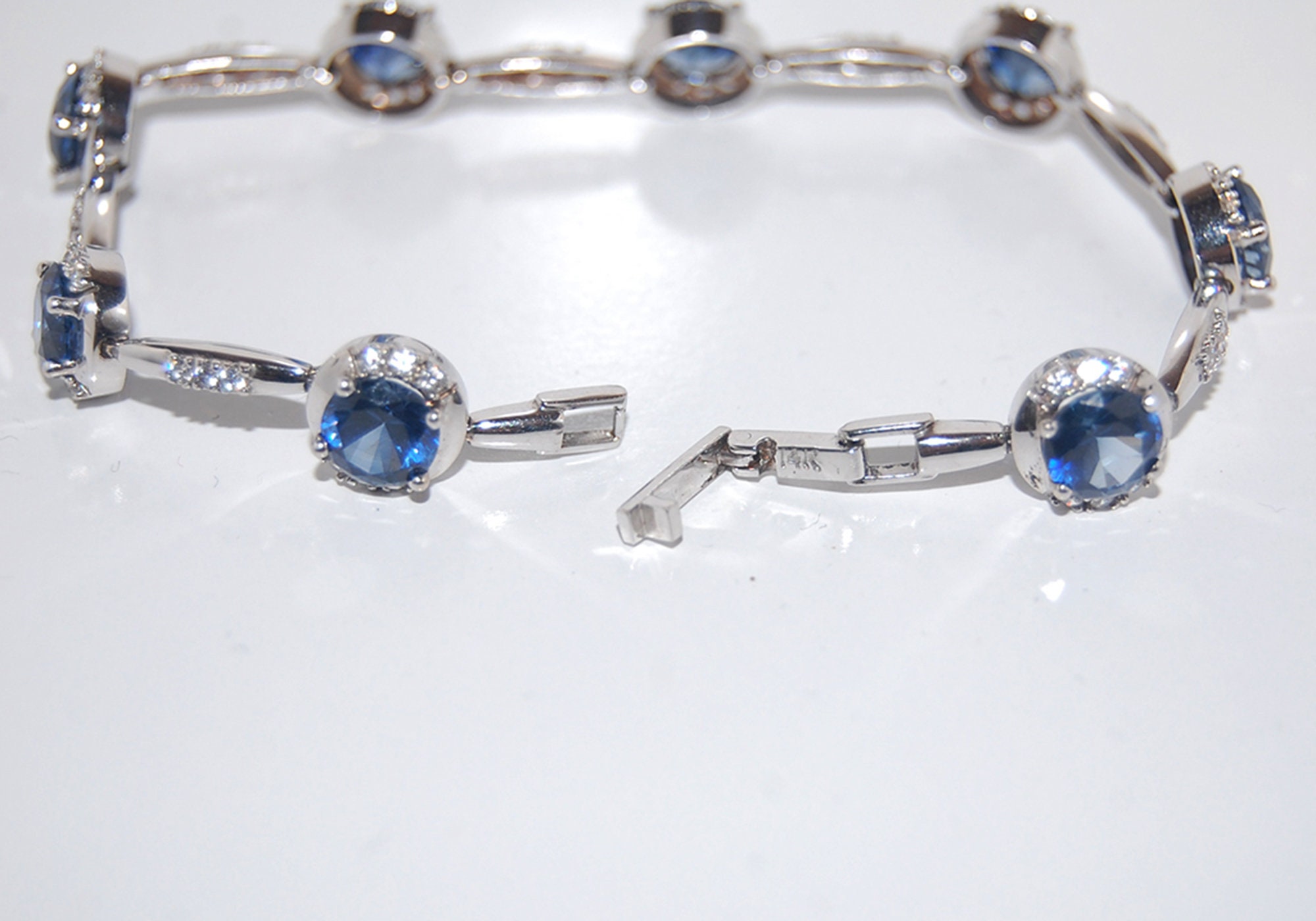 Weißgold Armband für Frauen Gold Armband Zirkonia Weiß CZ Etsy.de