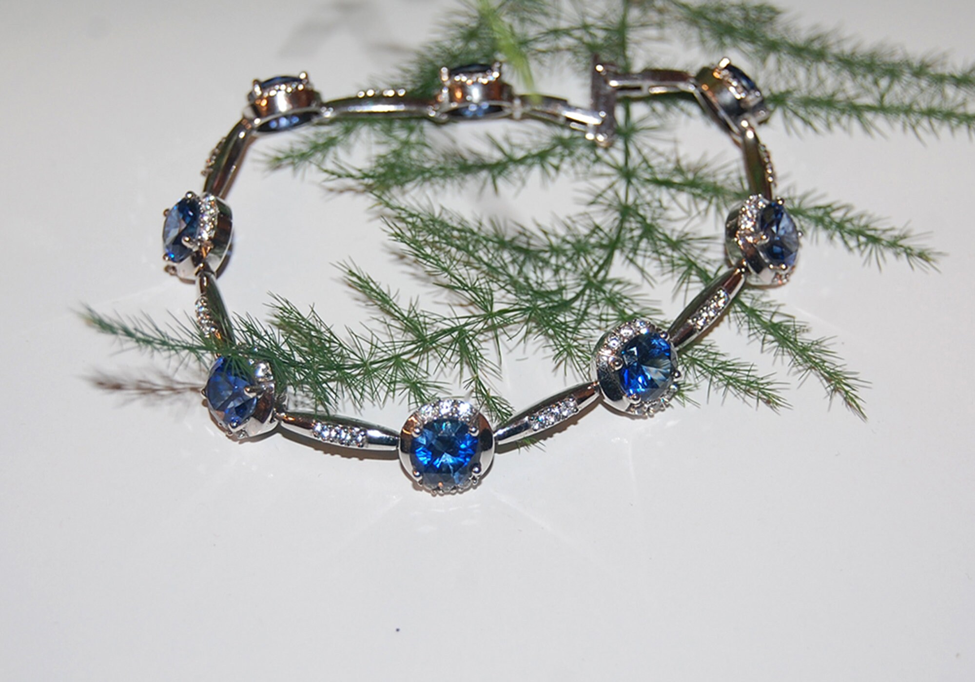 Weißgold Armband für Frauen Gold Armband Zirkonia Weiß CZ Etsy.de