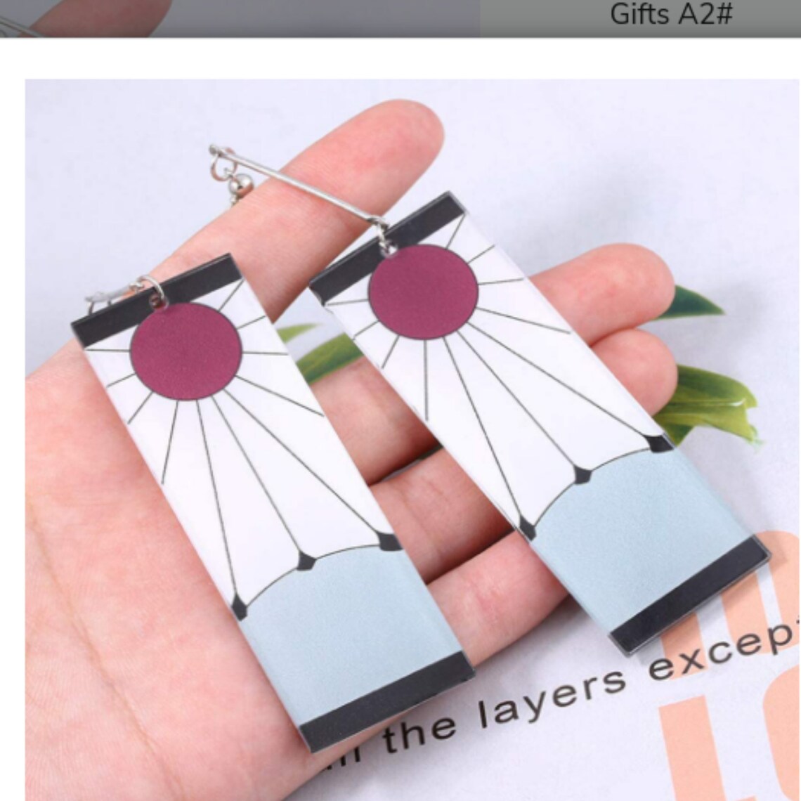 Anime earrings Demon Slayer Anime Earrings Tanjiro Kimetsu Etsy