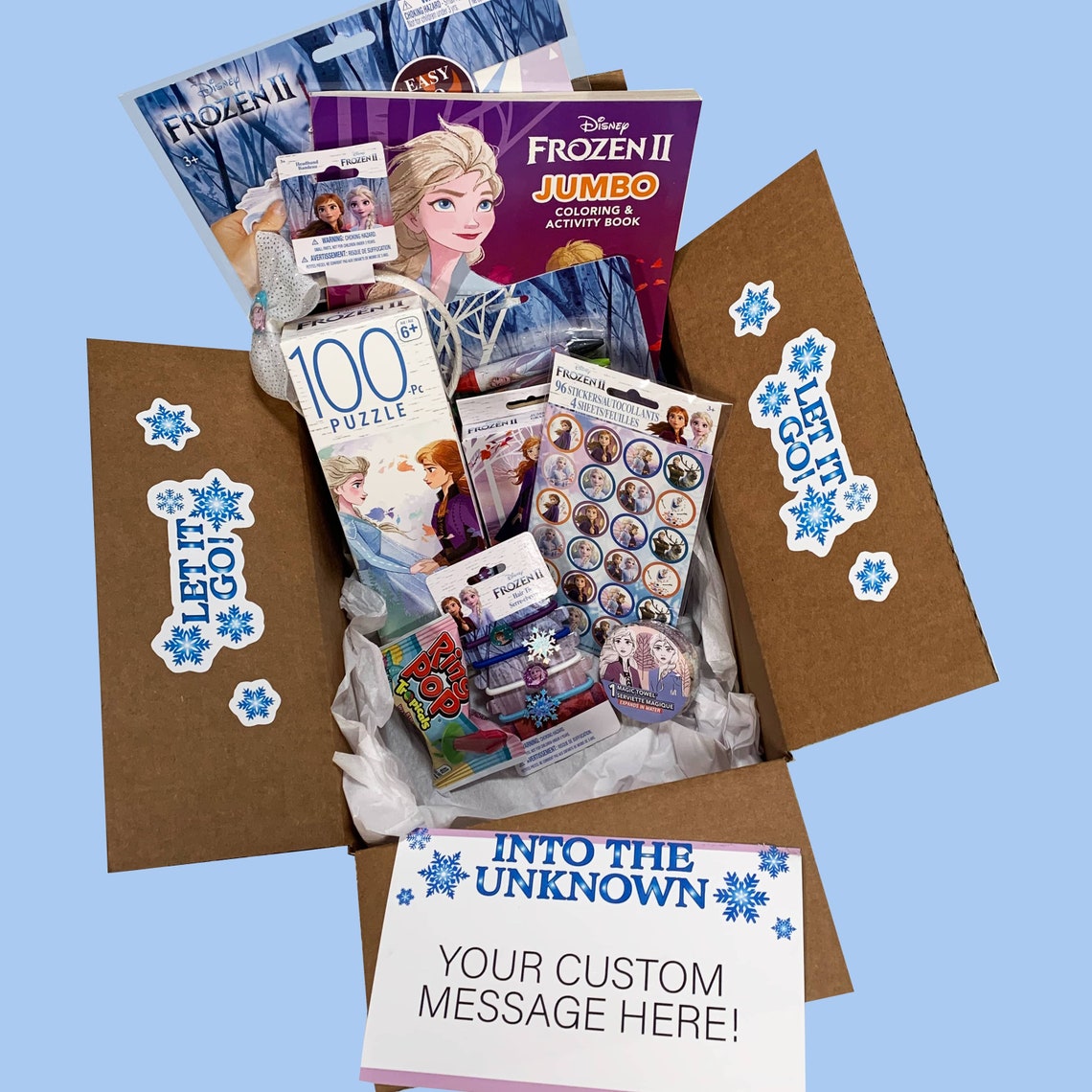 Frozen Themed Gift Box Birthday Gift Kids Gift Princess Etsy