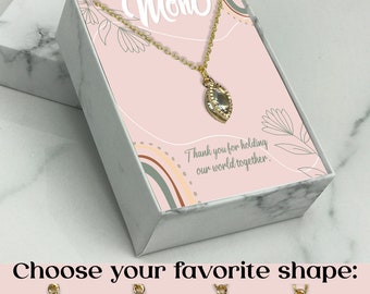 Mom shape Necklace, Necklace for mom, Mom Jewelry, Best Mom gift, Gift for Mom, Birthday gift For Mom, Mom Valentine's Day Gift, Mom gift