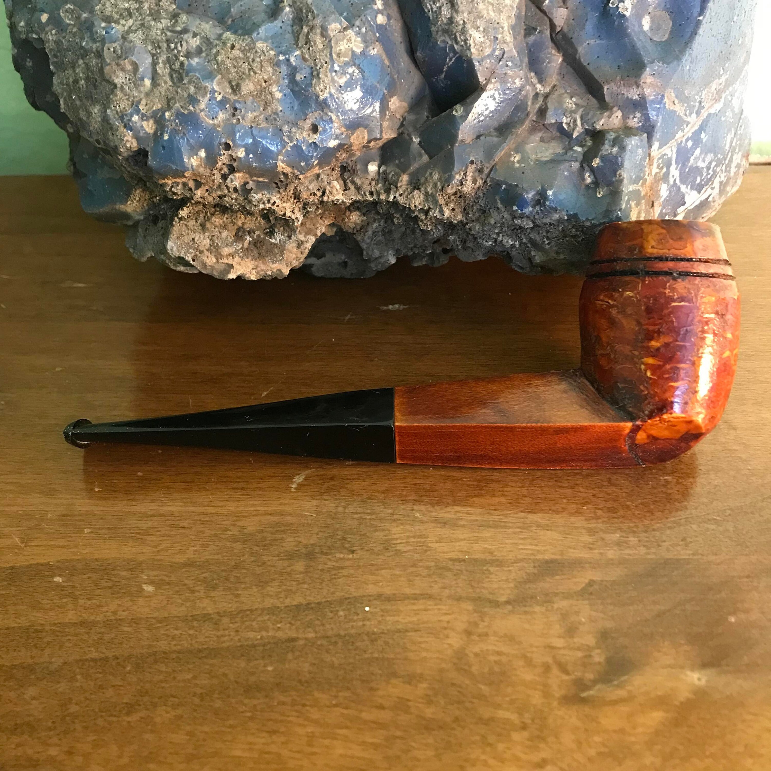 Bulldog Corn Cob Pipe With Maple Shank and Beading Etsy