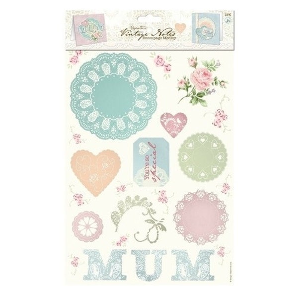 Papermania 'Vintage Notes' 'Mum' Decoupage Medley 2 Pack