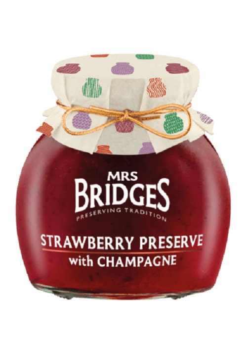 Mrs Bridges Strawberry Preserve With Champagne 340g/250g