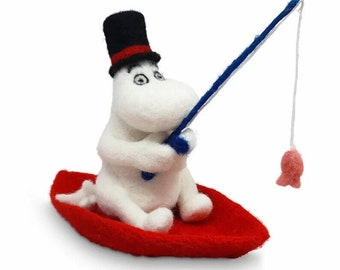 The Crafty Kit Company 'Moomin - Moominpappa Goes Fishing' Needle Felting Kit