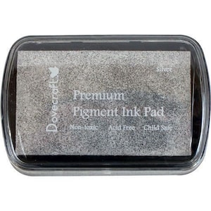 Almohadilla de tinta pigmentada Dovecraft Premium 'Silver'